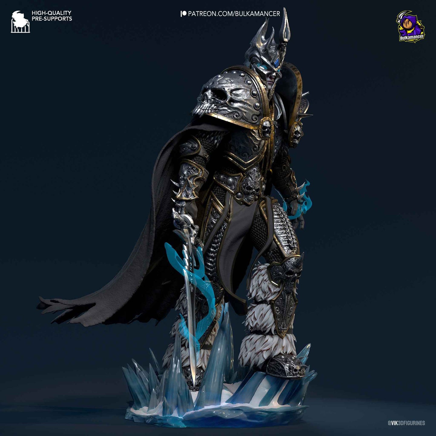 Arthas – World of Warcraft (Figurine by Bulkamancer) – 3D printed resin figure