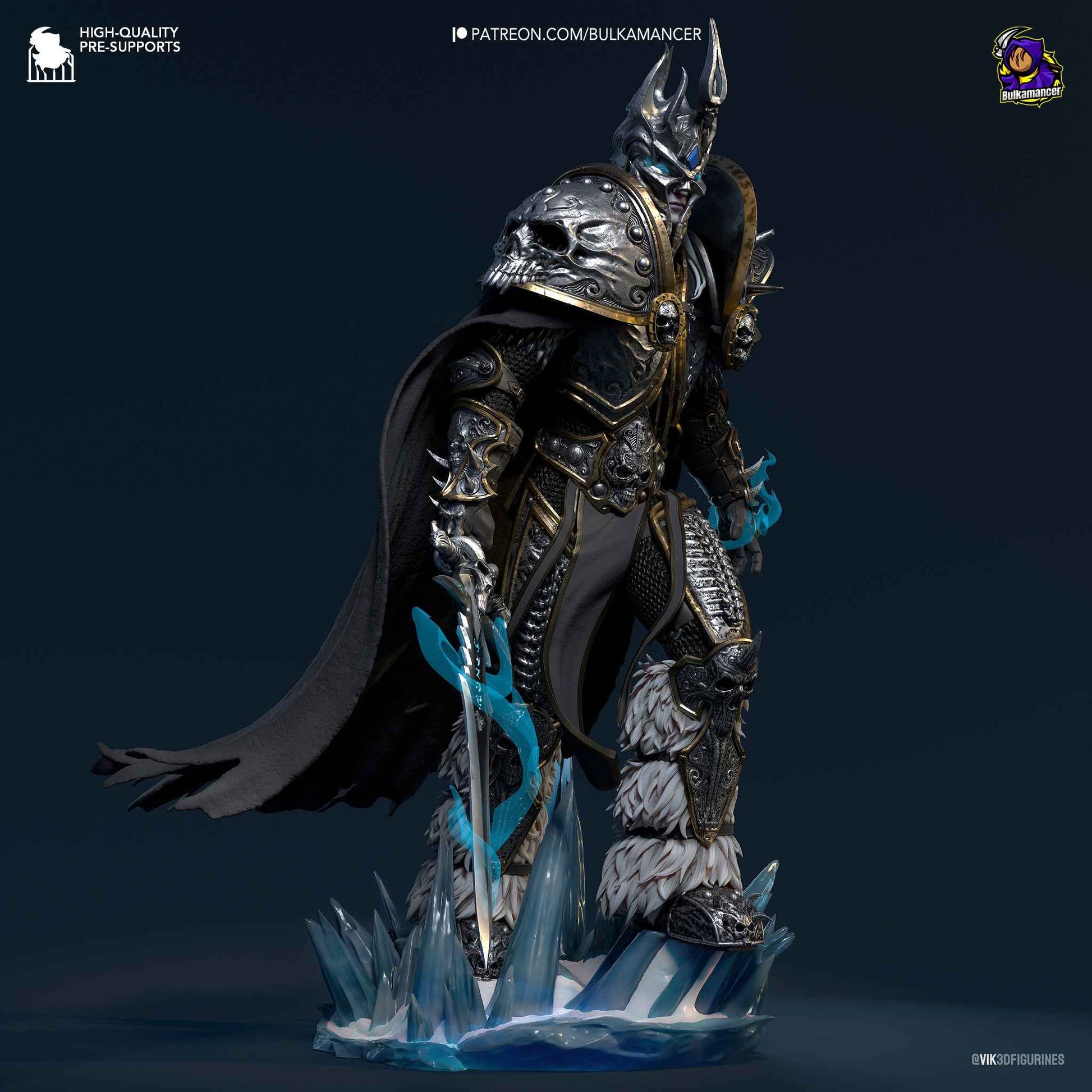 Arthas – World of Warcraft (Figurine by Bulkamancer) – 3D printed resin figure