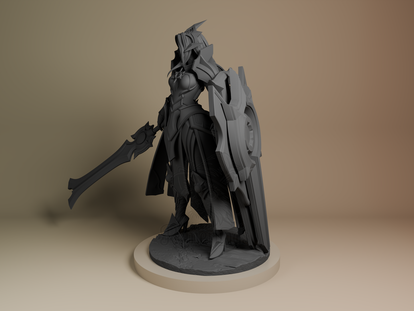Leona – League of Legends (Figurine by Bulkamancer) – 3D printed resin figure