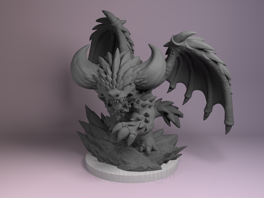 Chibi – Nergigante (Chibi by Nomnom Figures) – 3D printed resin figure