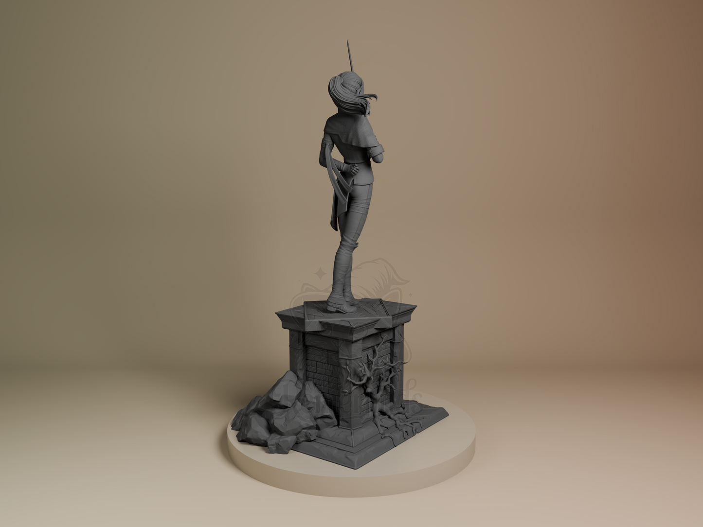 Figurine - Maelle - Expedition 33 - Bulkamancer - MTO - black/grey/white - no transparent