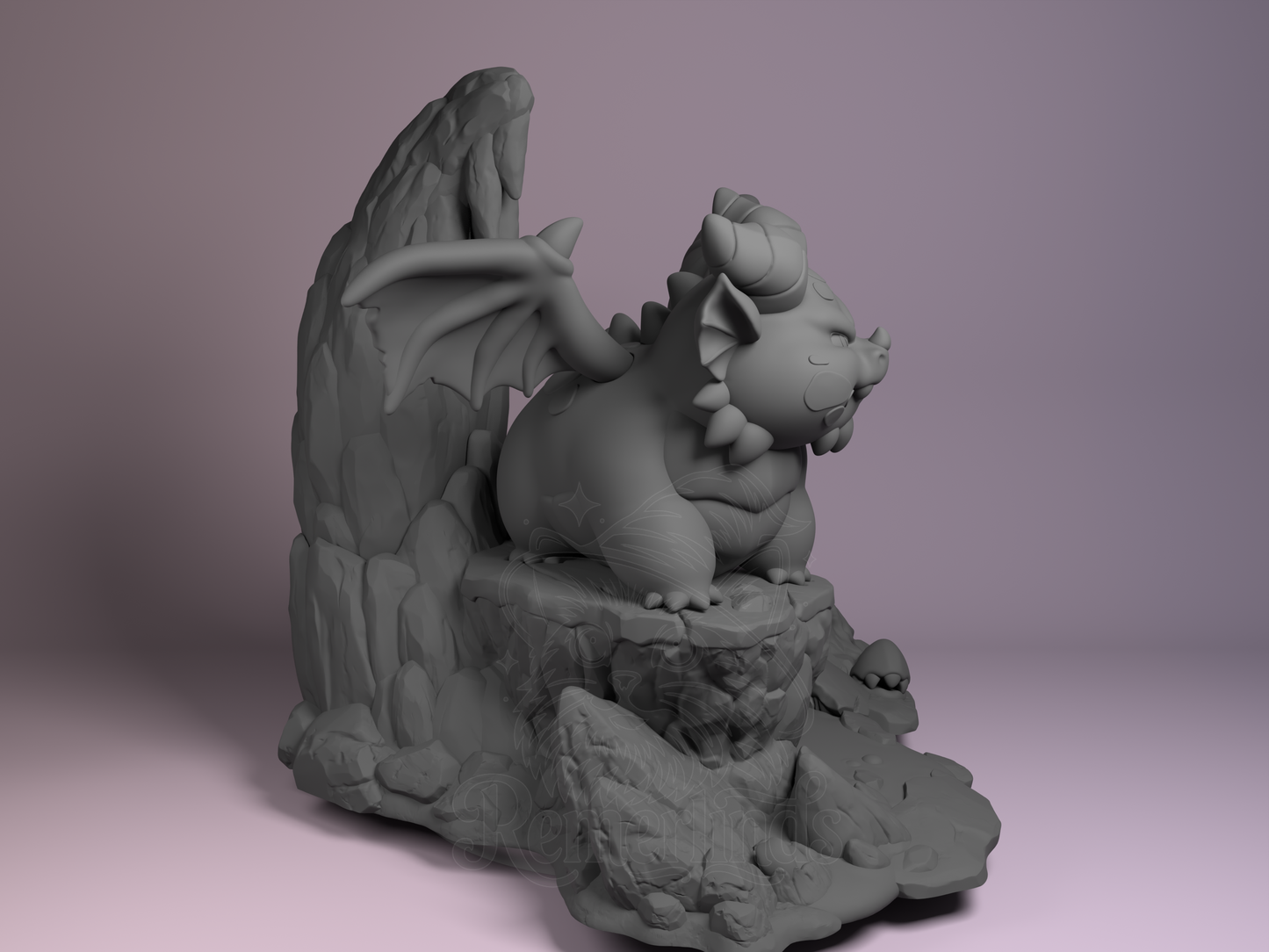 Chibi Themberchaud – Dungeons & Dragons (Chibi by Nomnom Figures) – 3D printed resin figure