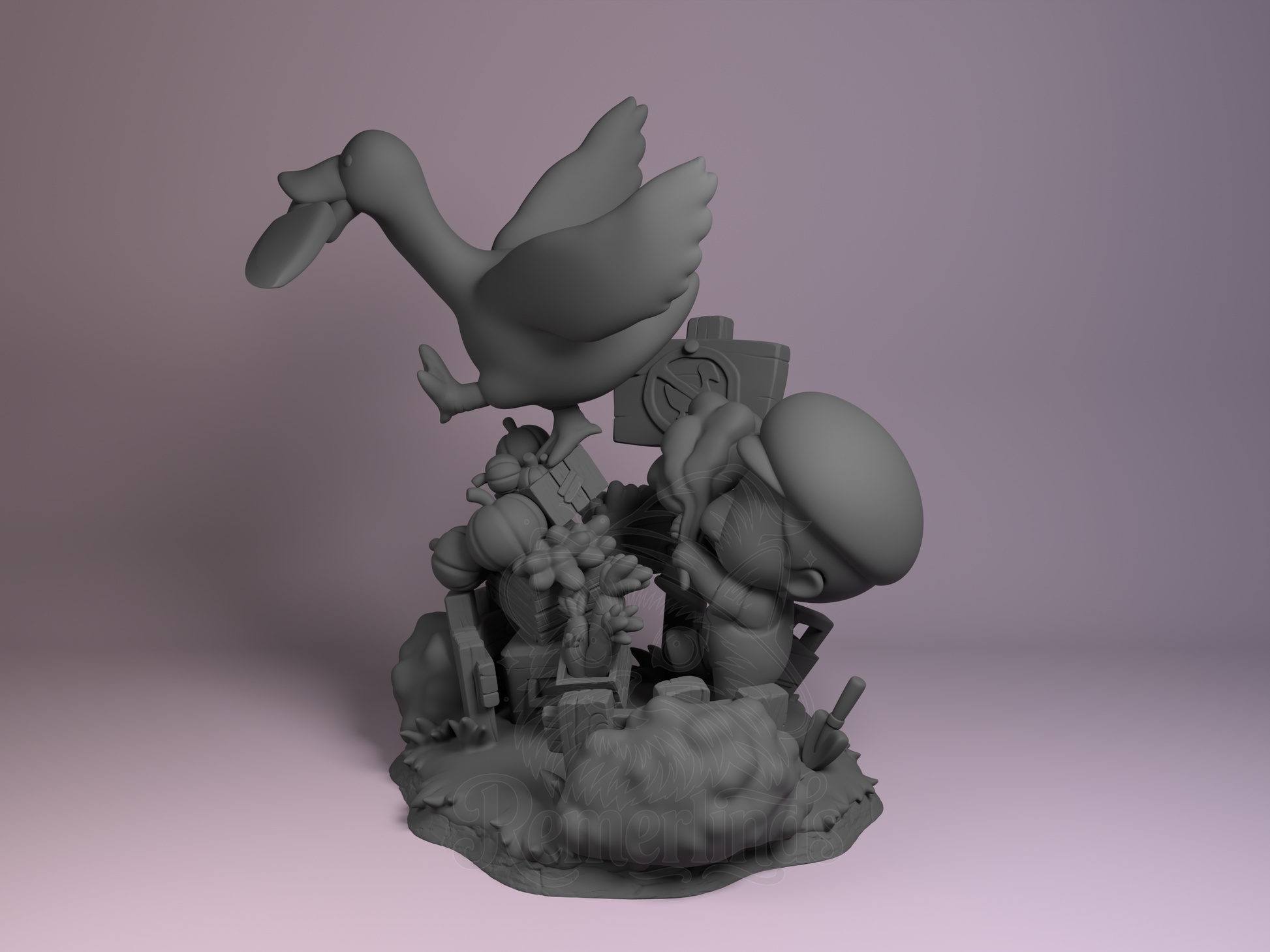 Chibi – Goose (Chibi by Nomnom Figures) – 3D printed resin figure