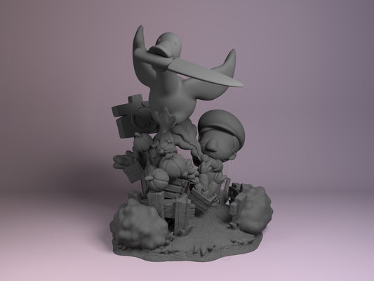Chibi – Goose (Chibi by Nomnom Figures) – 3D printed resin figure
