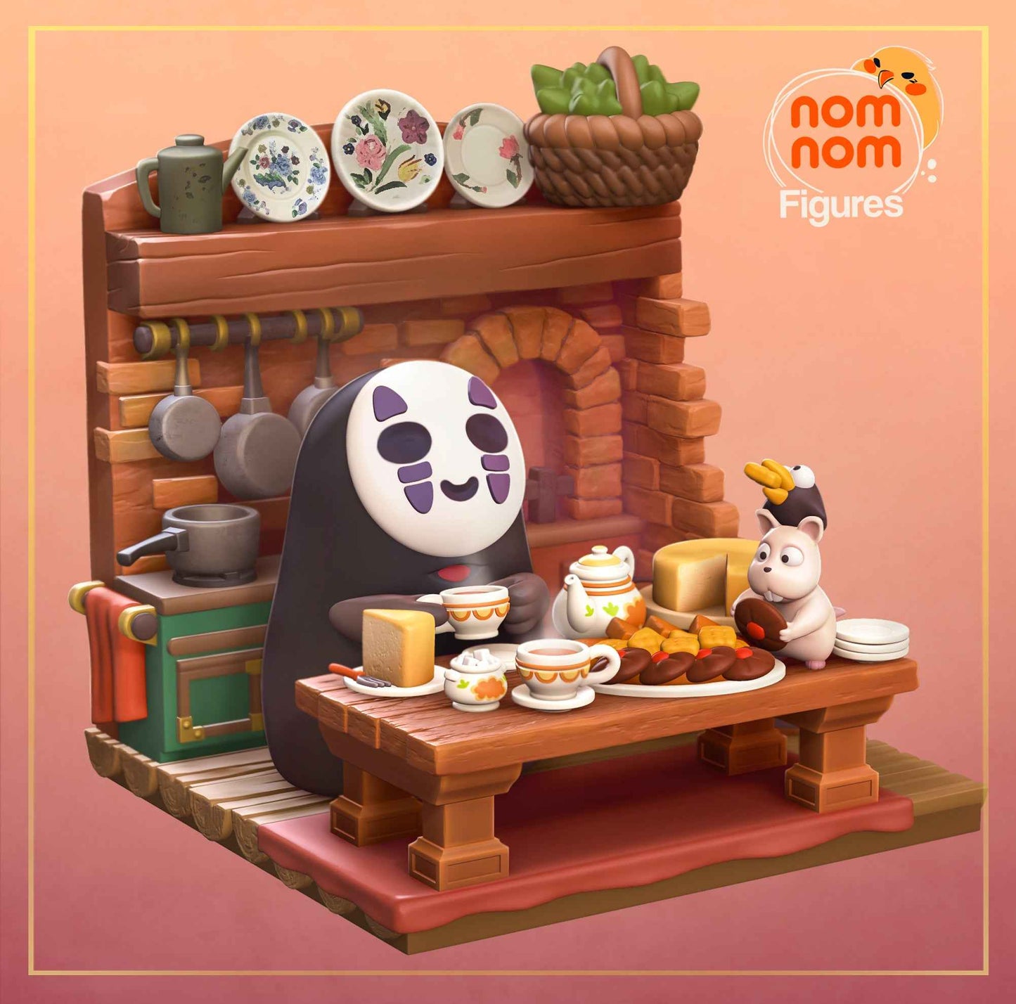 Chibi – No Face (Chibi by Nomnom Figures) – 3D printed resin figure