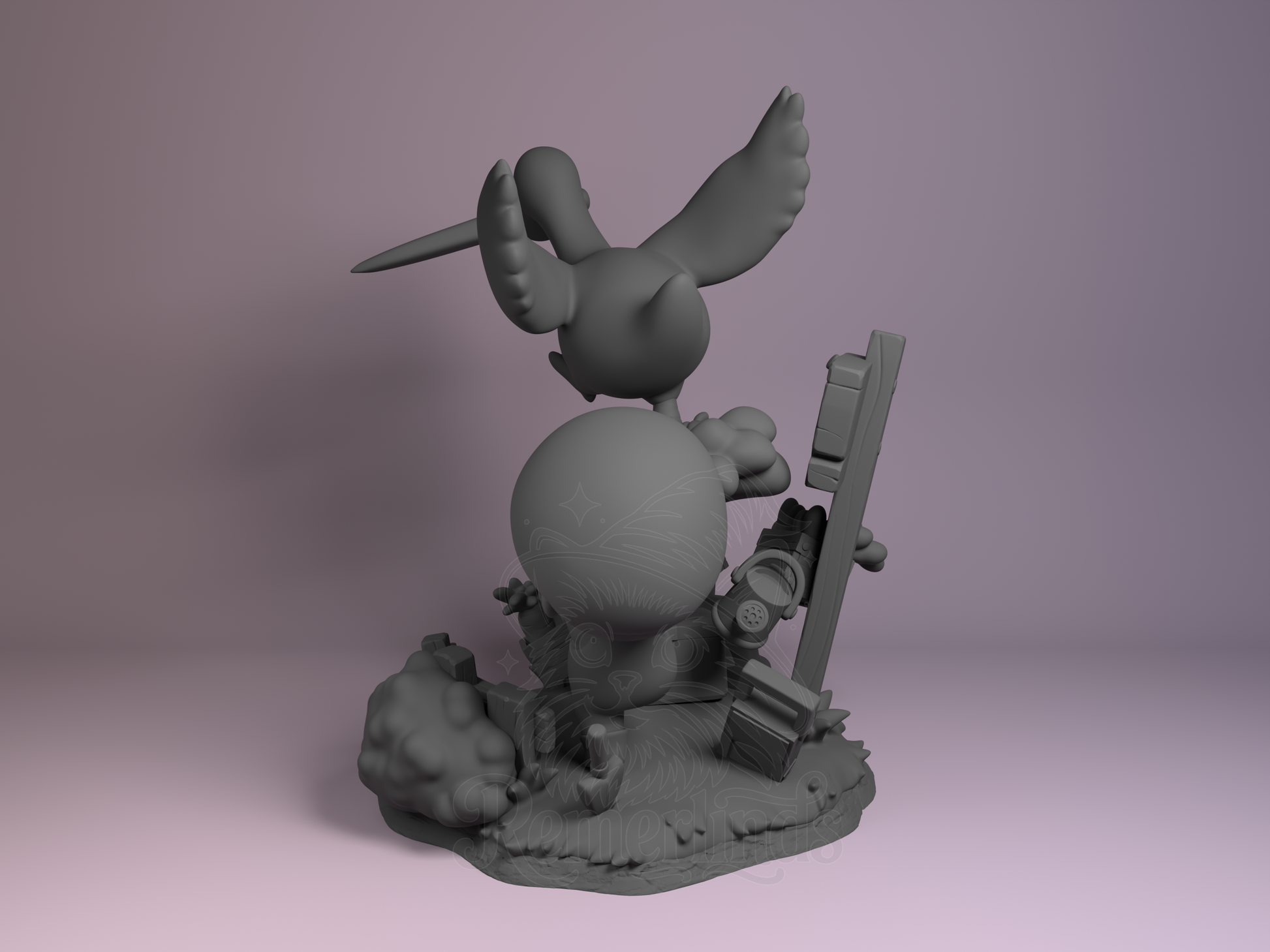 Chibi – Goose (Chibi by Nomnom Figures) – 3D printed resin figure