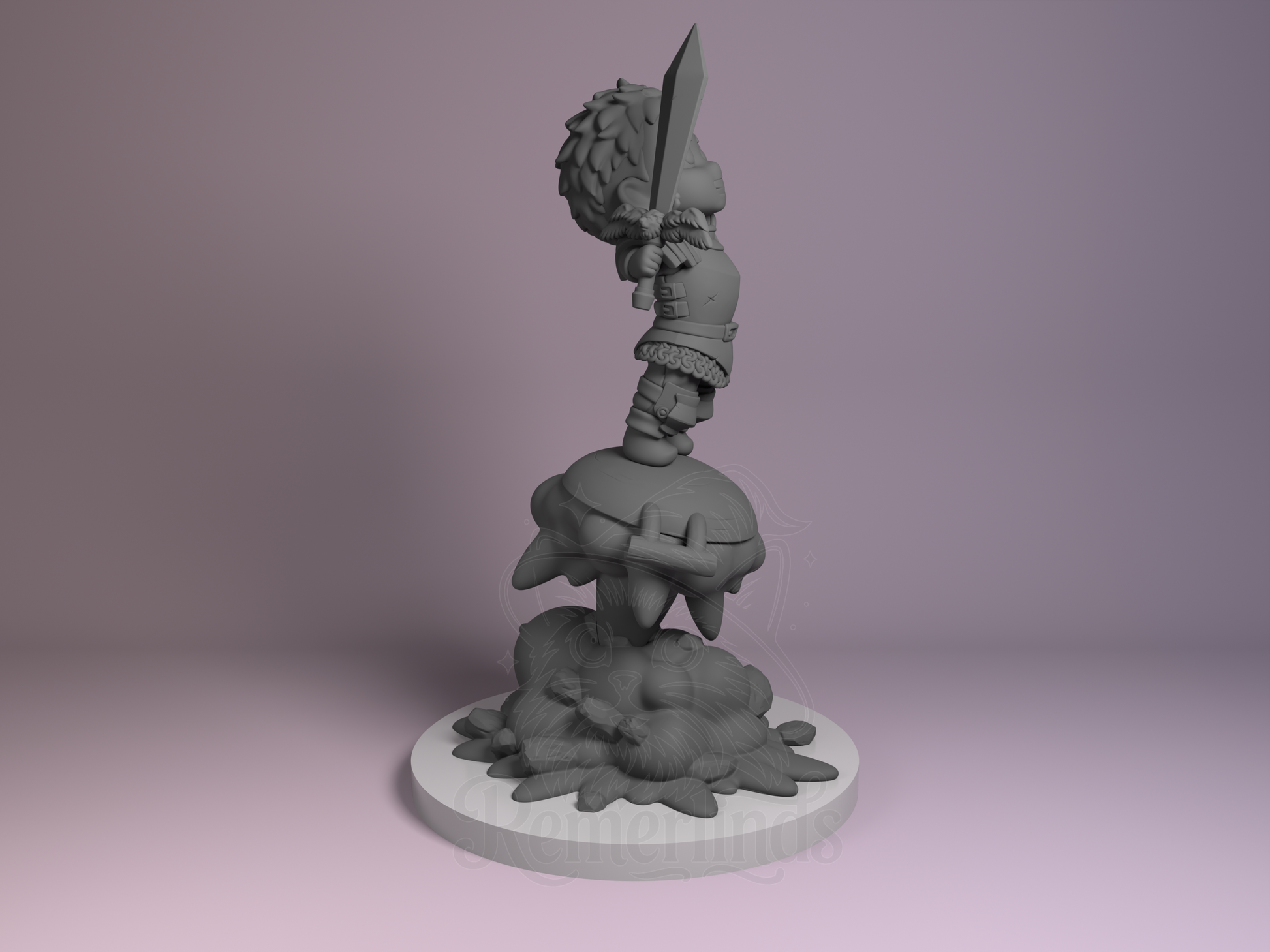 Chibi Laios Touden – Dungeon Meshi (Chibi by Nomnom Figures) – 3D printed resin figure