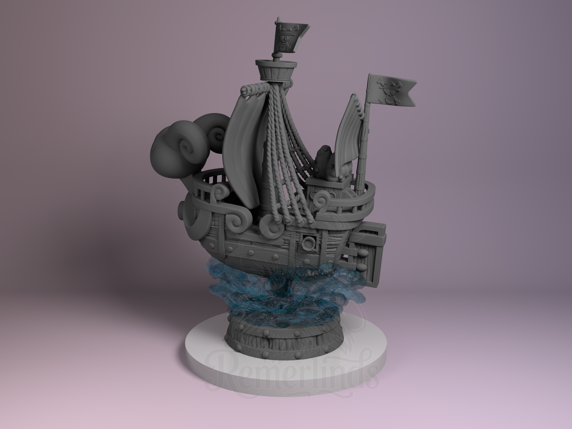 Chibi – Going Merry (Chibi by Nomnom Figures) – 3D printed resin figure