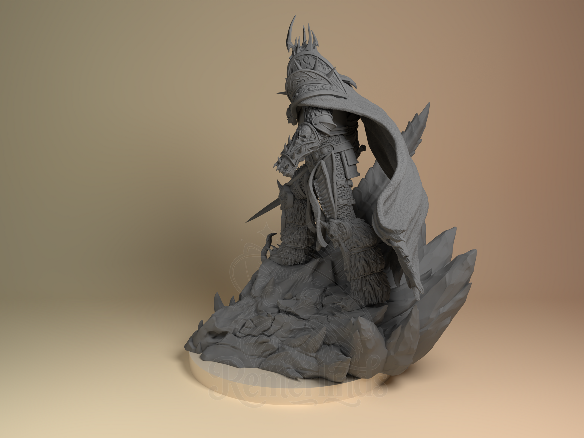 Arthas – World of Warcraft (Figurine by Nomnom Figures) – 3D printed resin figure