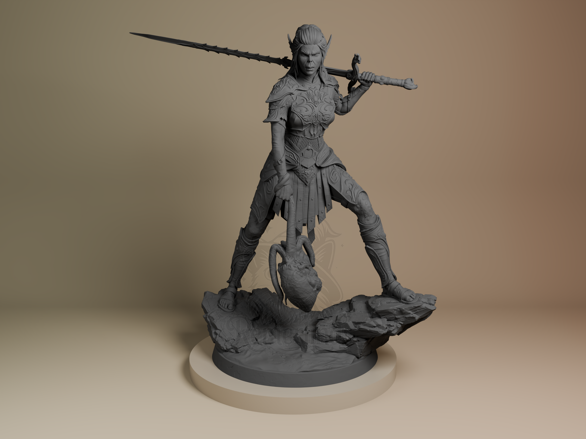 Lae’zel – Baldur’s Gate (Figurine by Bulkamancer) – 3D printed resin figure