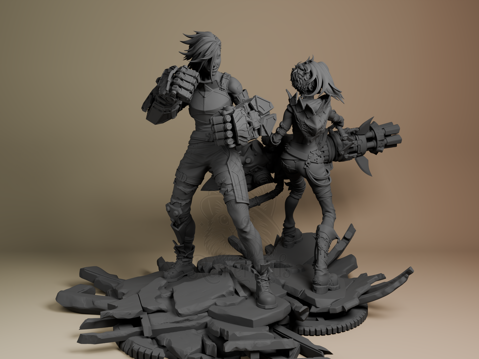 Jinx and Vi – Arcane (Figurine by Bulkamancer)