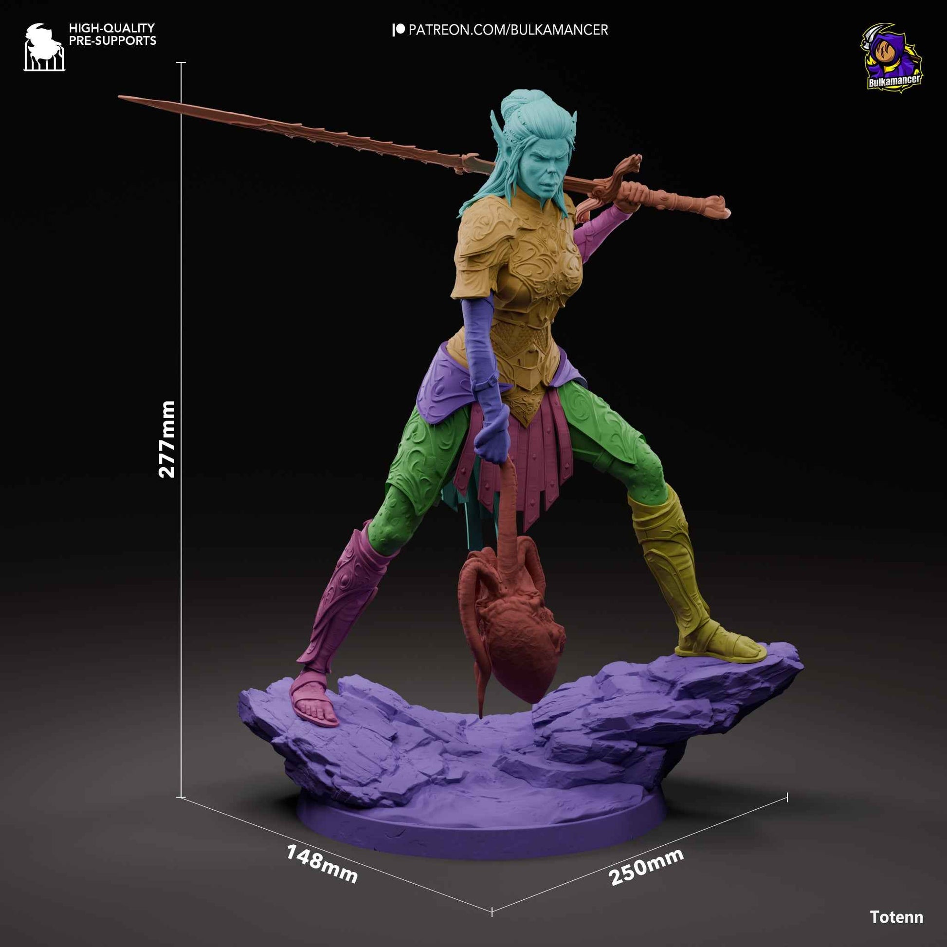 Lae’zel – Baldur’s Gate (Figurine by Bulkamancer) – 3D printed resin figure