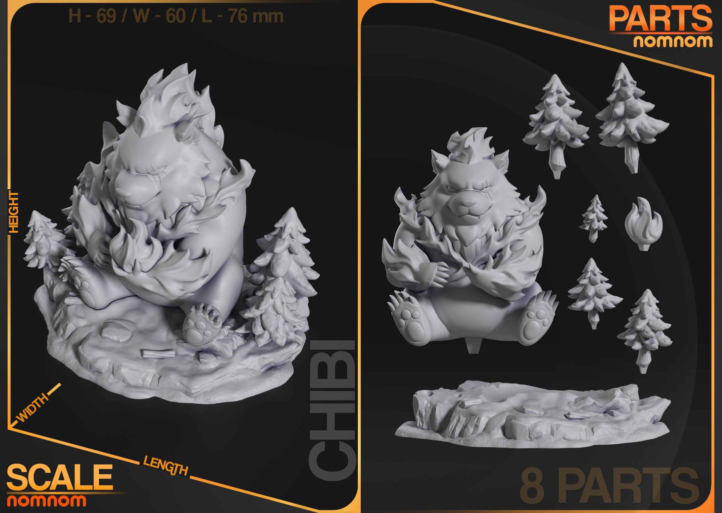 Chibi Tank – Solo Leveling (Chibi by Nomnom Figures) – 3D printed resin figure