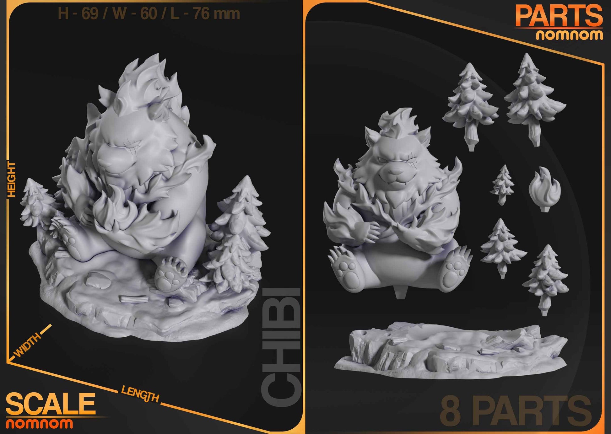 Chibi Tank – Solo Leveling (Chibi by Nomnom Figures) – 3D printed resin figure