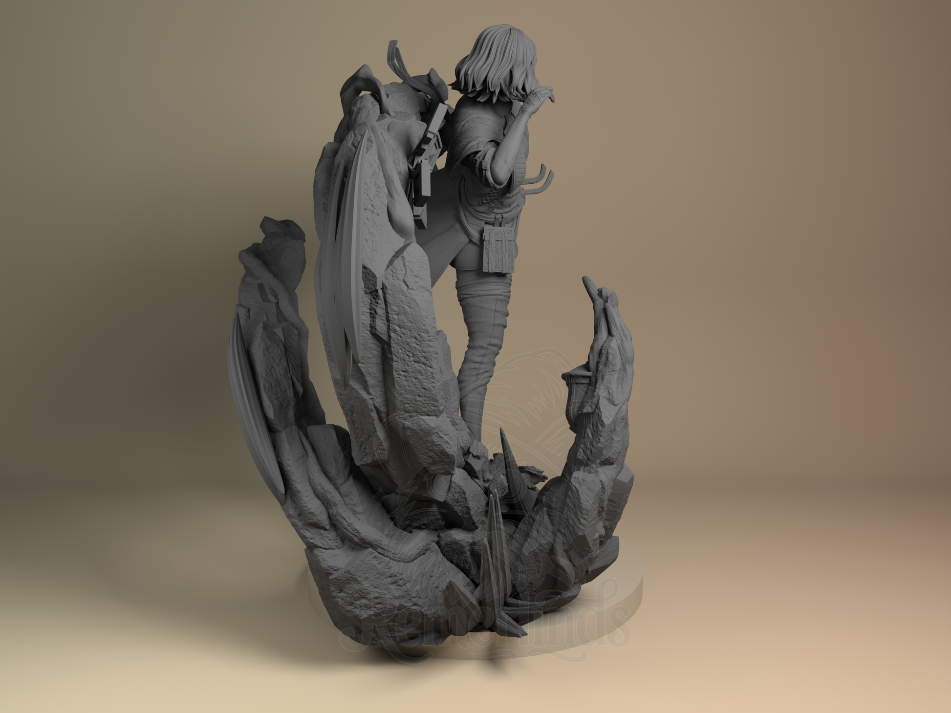 Lune – Expedition 33 (Figurine by Nomnom Figures) – 3D printed resin figure