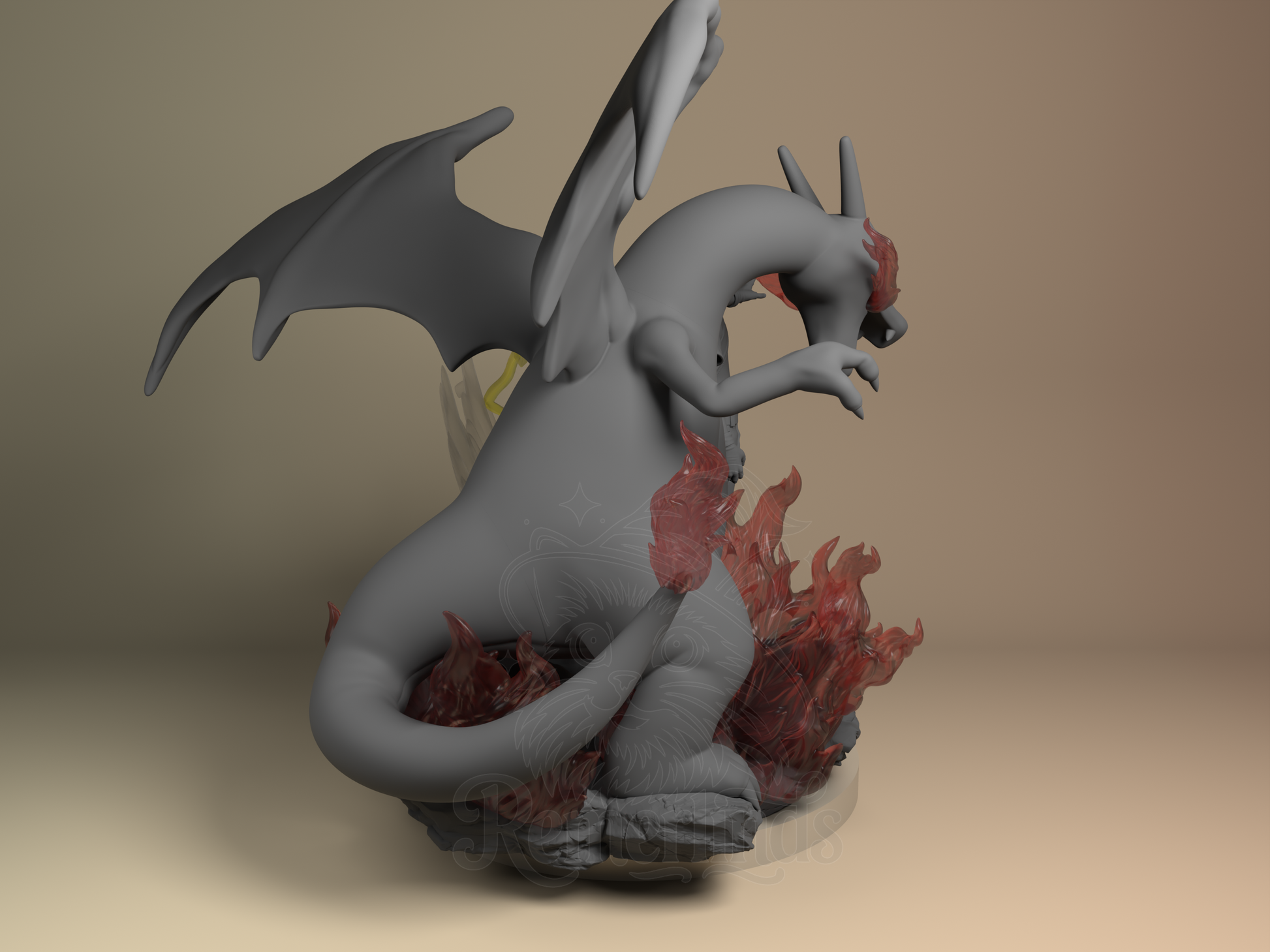 Red – Pokémon (Figurine by Nomnom Figures) – 3D printed resin figure