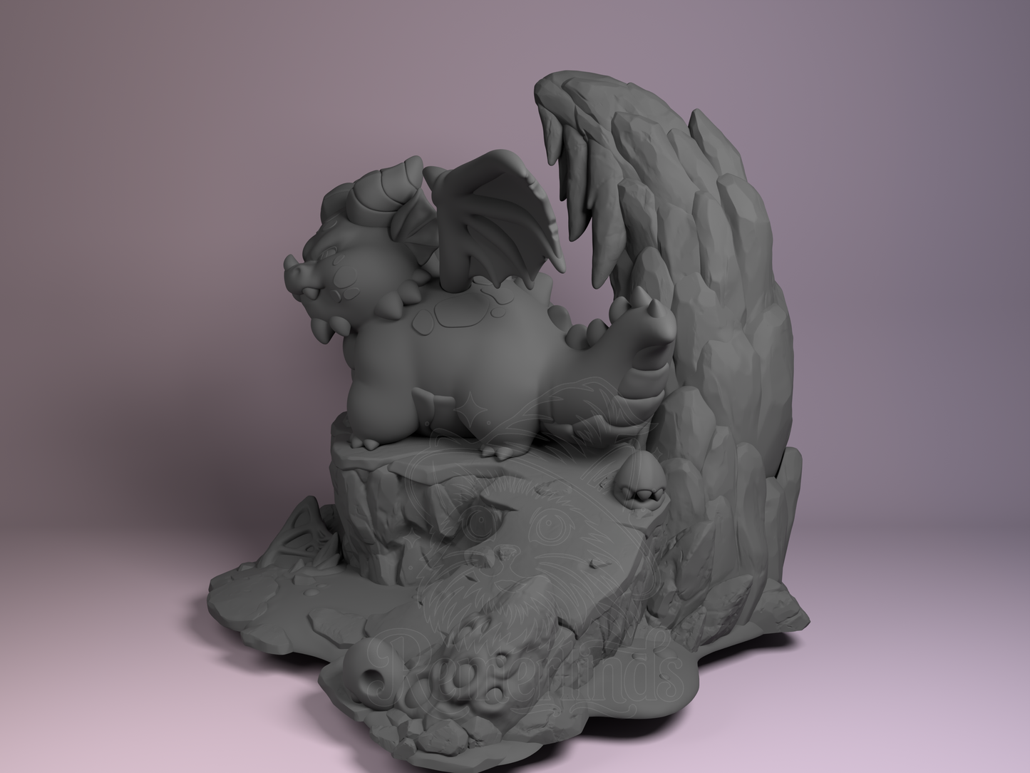 Chibi Themberchaud – Dungeons & Dragons (Chibi by Nomnom Figures) – 3D printed resin figure
