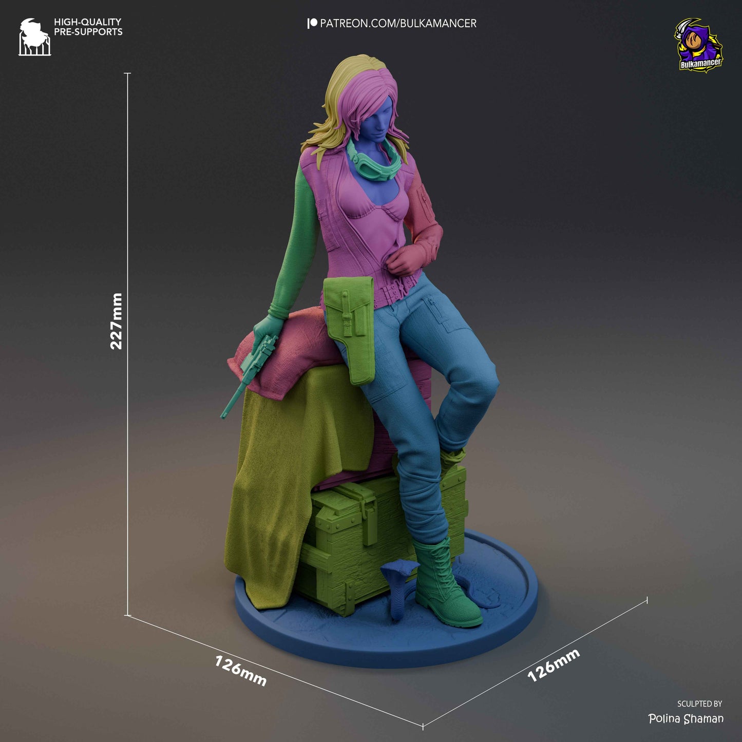 EVA – Metal Gear (Figurine by Bulkamancer) – 3D printed resin figure
