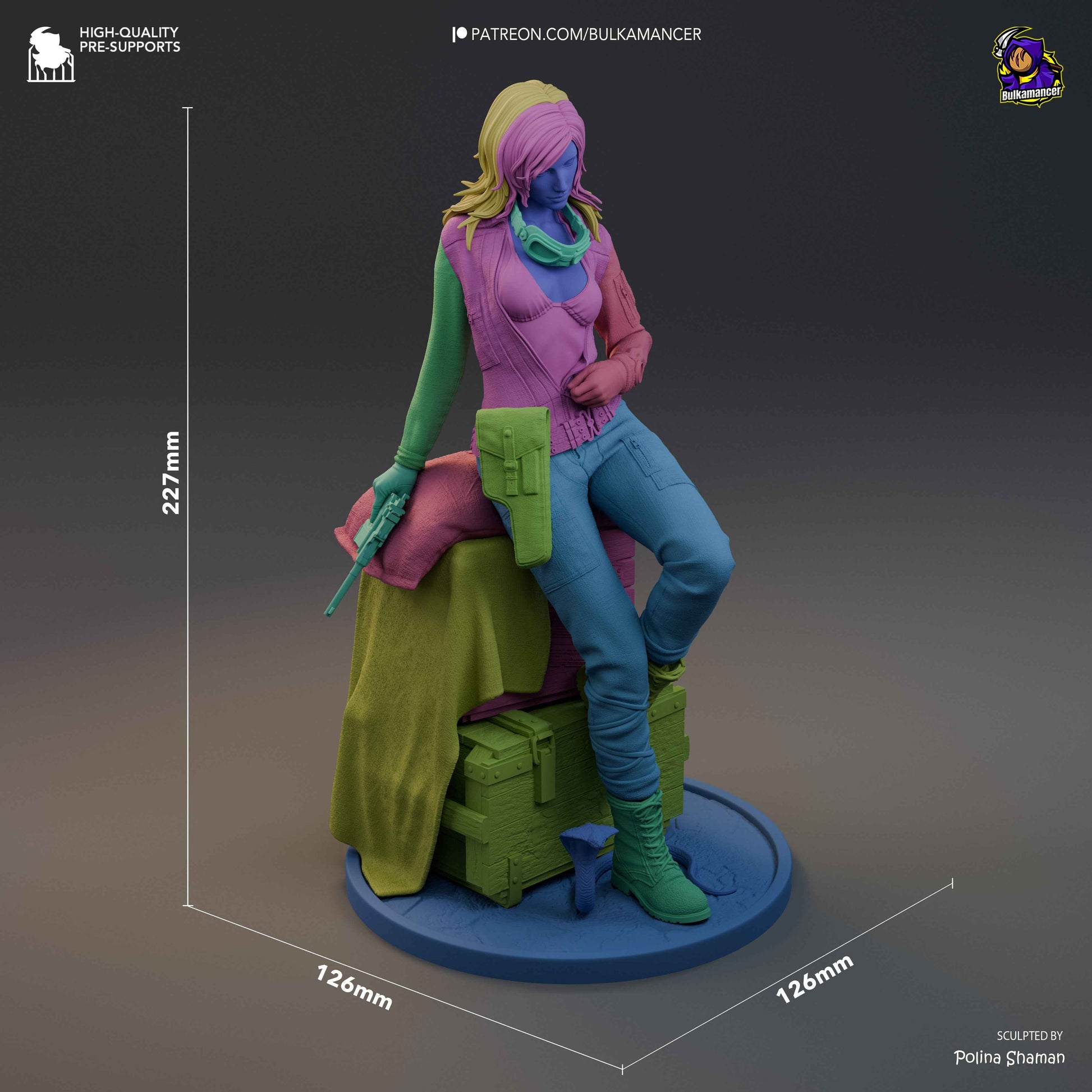 EVA – Metal Gear (Figurine by Bulkamancer) – 3D printed resin figure
