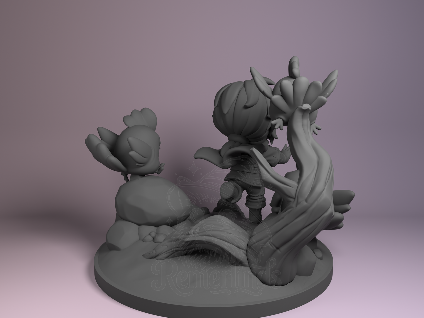 Lync – Breathe the Wilderness (Chibi by Nomnom Figures) – 3D printed resin figure