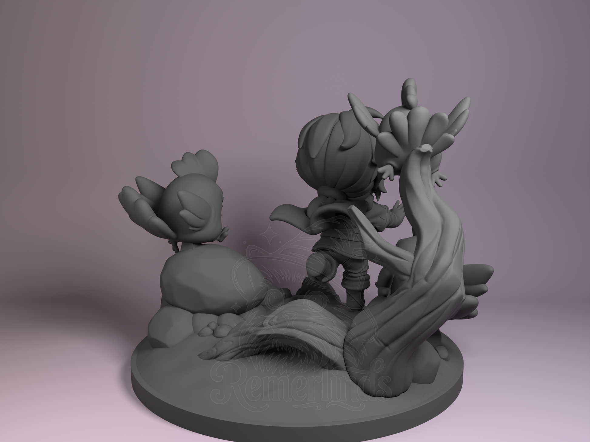 Lync – Breathe the Wilderness (Chibi by Nomnom Figures) – 3D printed resin figure
