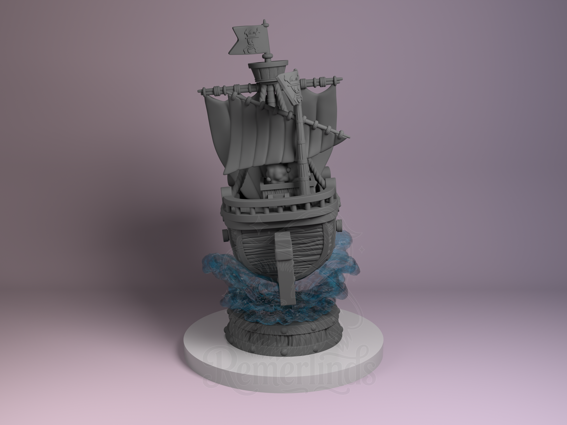 Chibi – Going Merry (Chibi by Nomnom Figures) – 3D printed resin figure