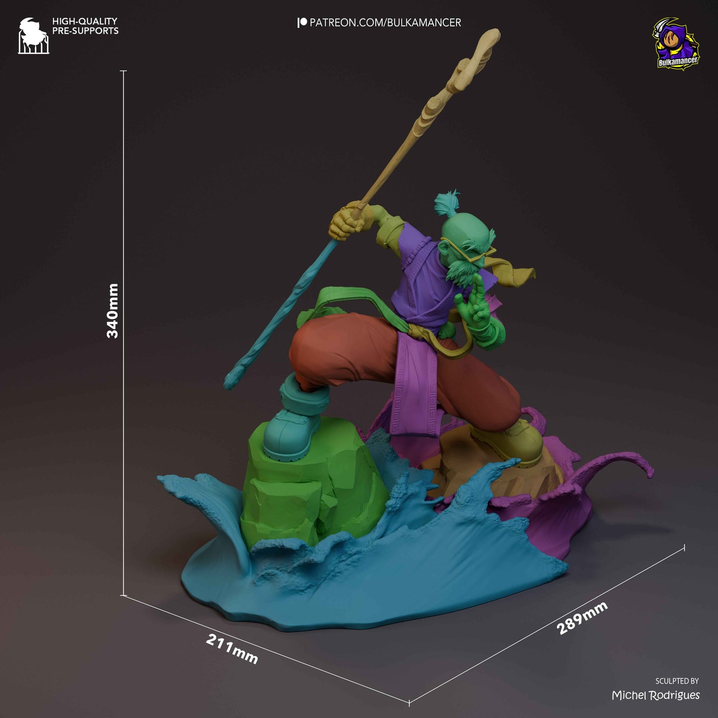 Knolan – Battle Chasers (Figurine by Bulkamancer) – 3D printed resin figure