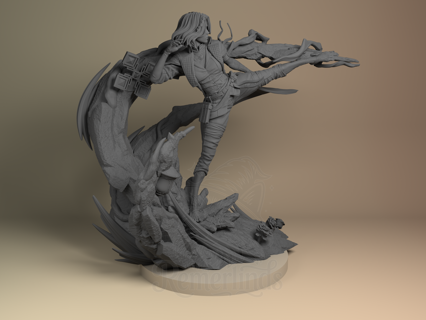 Lune – Expedition 33 (Figurine by Nomnom Figures) – 3D printed resin figure