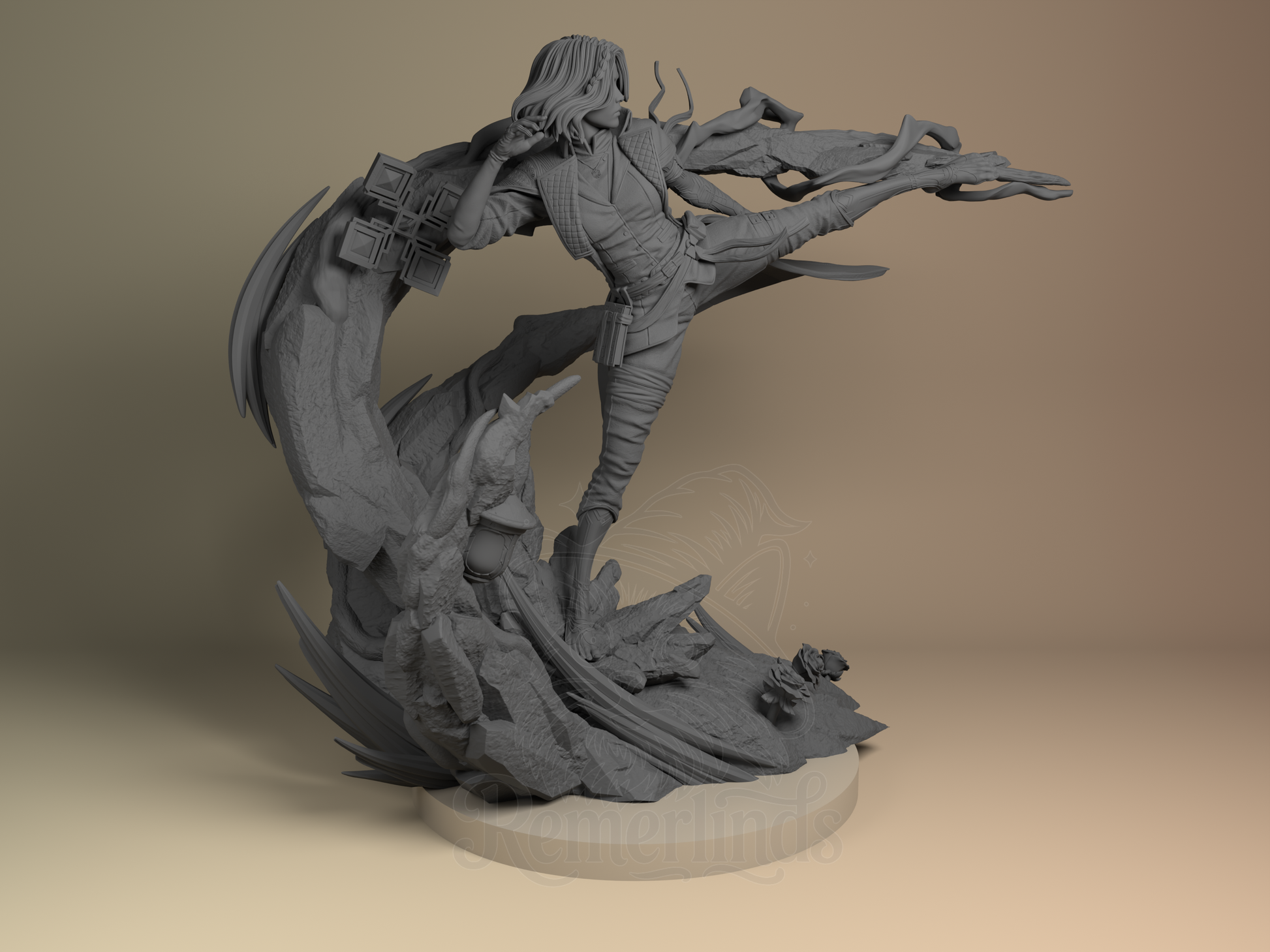 Lune – Expedition 33 (Figurine by Nomnom Figures) – 3D printed resin figure