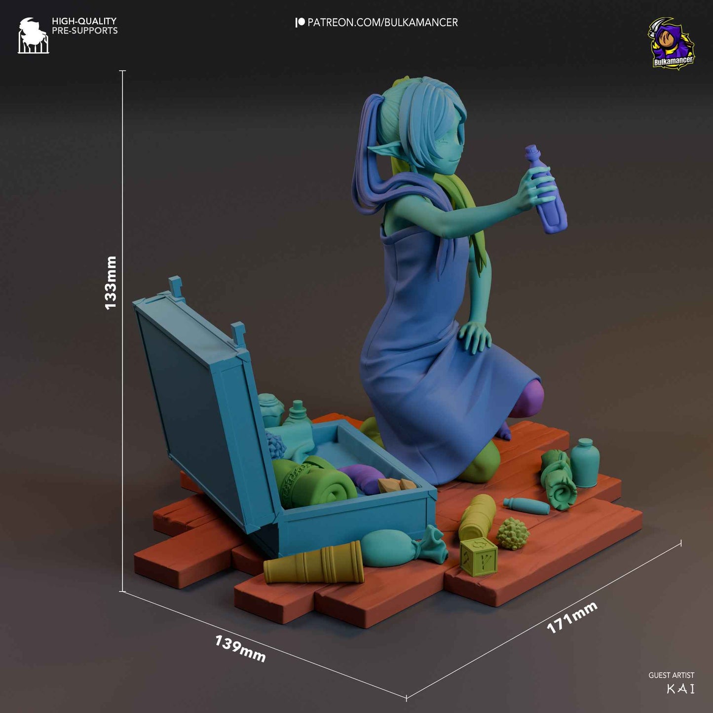 Frieren – Frieren: Beyond Journey’s End (Figurine by Bulkamancer) – 3D printed resin figure