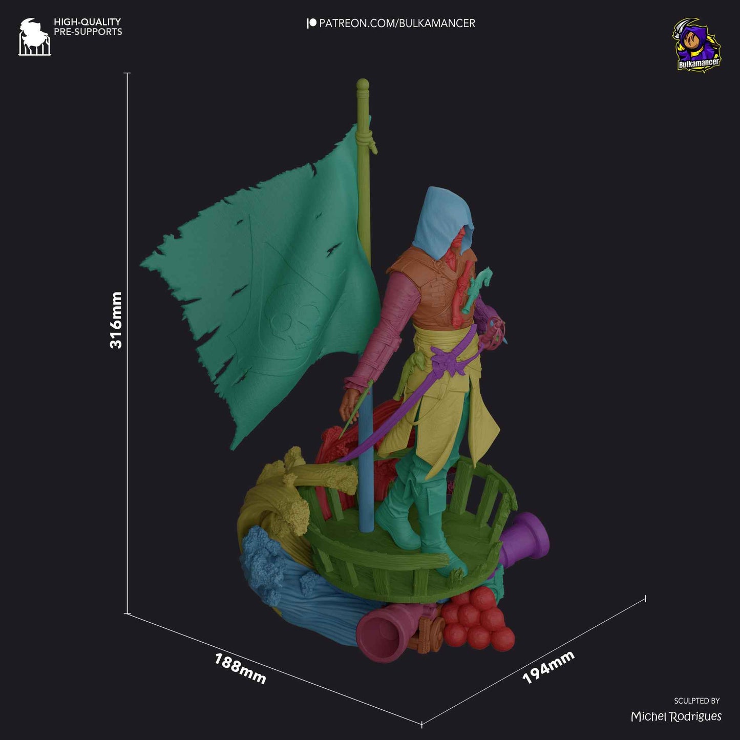 Edward Kenway – Assassin’s Creed (Figurine by Bulkamancer) – 3D printed resin figure