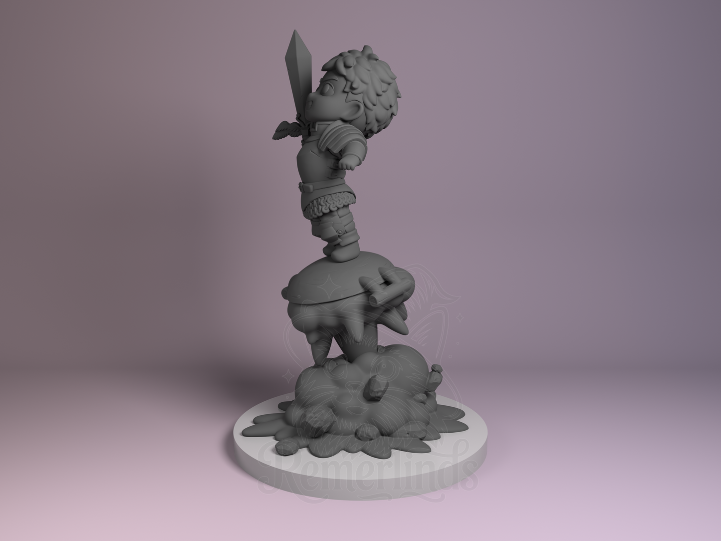 Chibi Laios Touden – Dungeon Meshi (Chibi by Nomnom Figures) – 3D printed resin figure