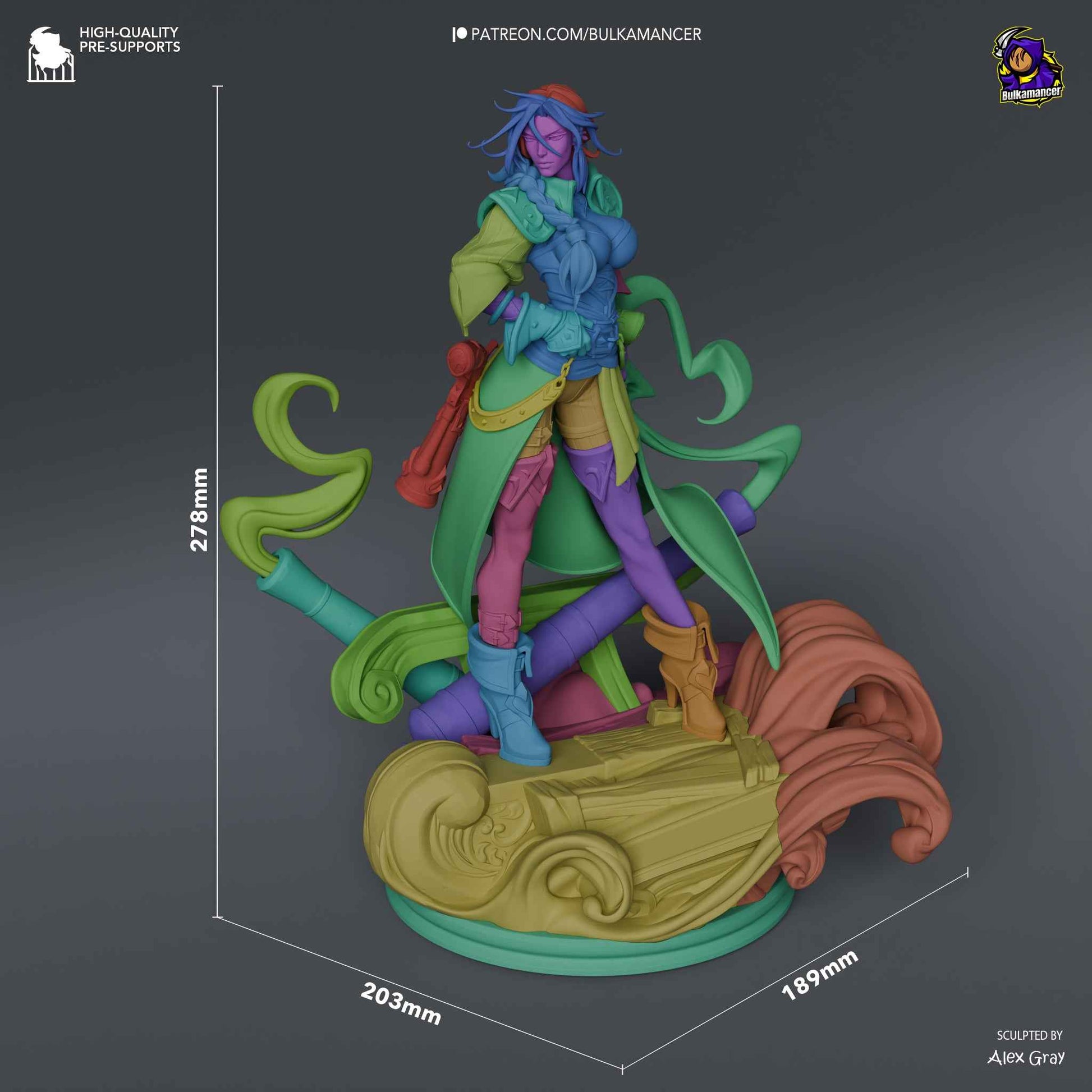 Miss Fortune – League of Legends (Figurine by Bulkamancer) – 3D printed resin figure