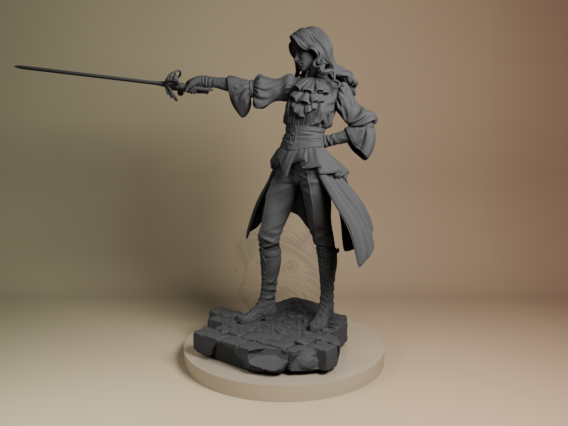 Real Maelle – Expedition 33 (Figurine by Bulkamancer) – 3D printed resin figure