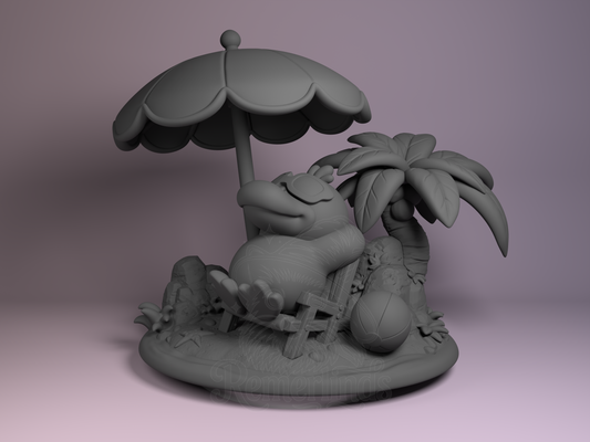 Chibi Psyduck – Pokémon (Chibi by Nomnom Figures) – 3D printed resin figure