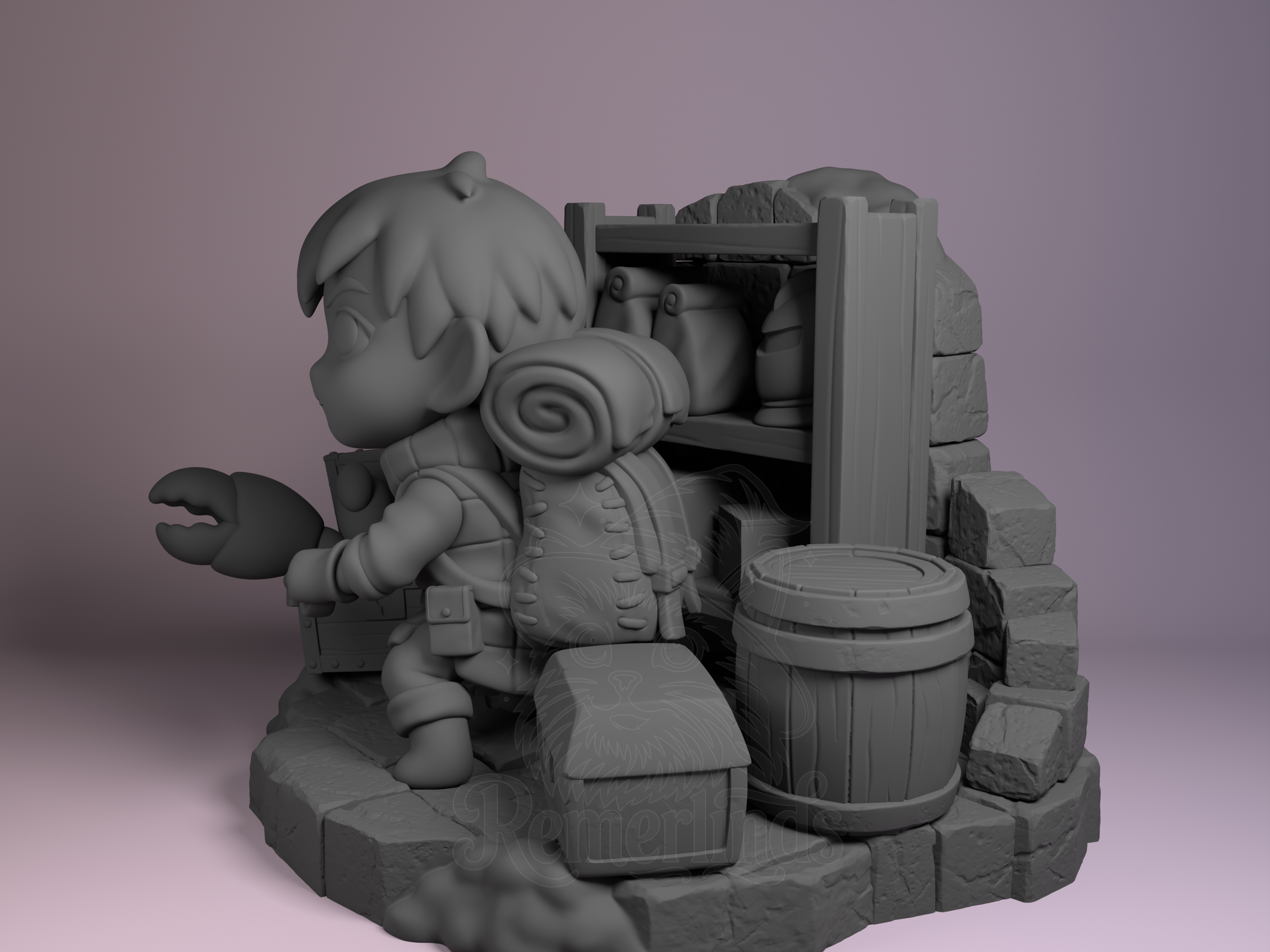 Chibi Chilchuck – Dungeon Meshi (Chibi by Nomnom Figures) – 3D printed resin figure
