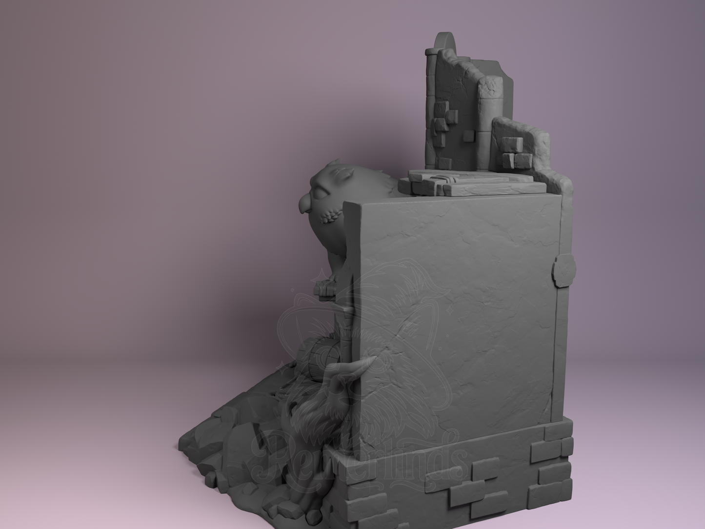 Chibi – Owlbear (Chibi by Nomnom Figures) – 3D printed resin figure