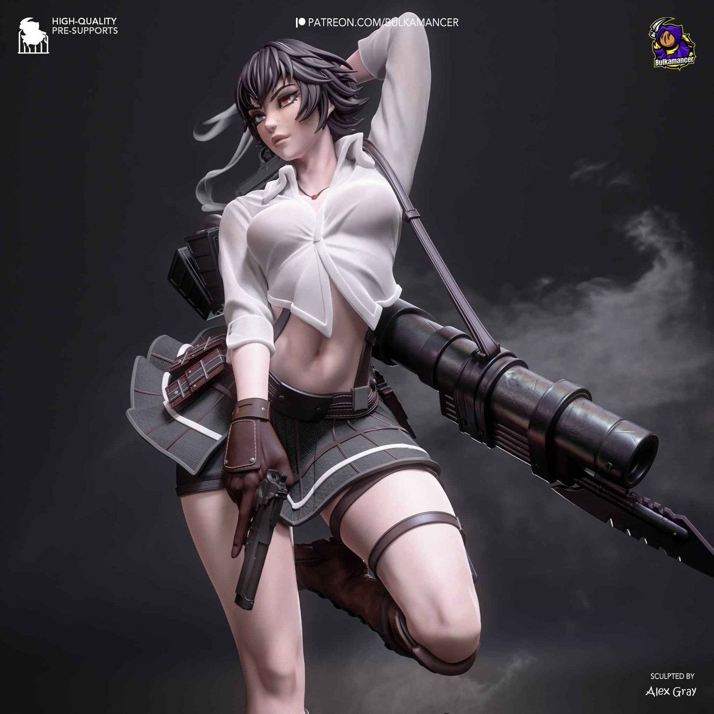 Lady – Devil May Cry 3 (Figurine by Bulkamancer) – 3D printed resin figure