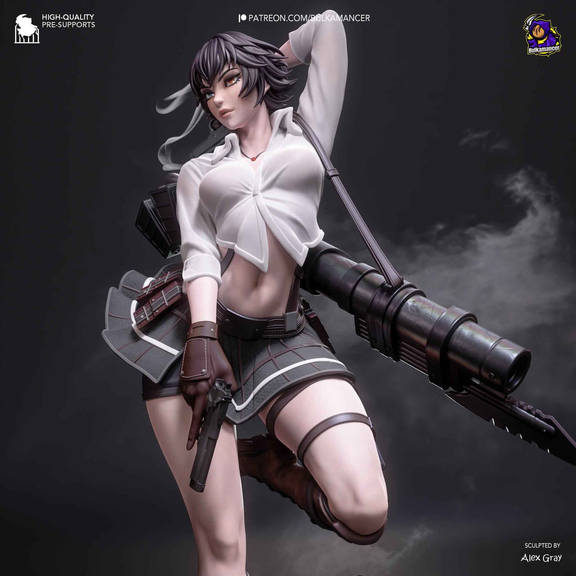 Lady – Devil May Cry 3 (Figurine by Bulkamancer) – 3D printed resin figure