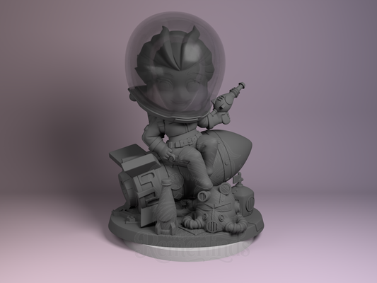 Chibi – Nuka Girl (Chibi by Nomnom Figures) – 3D printed resin figure