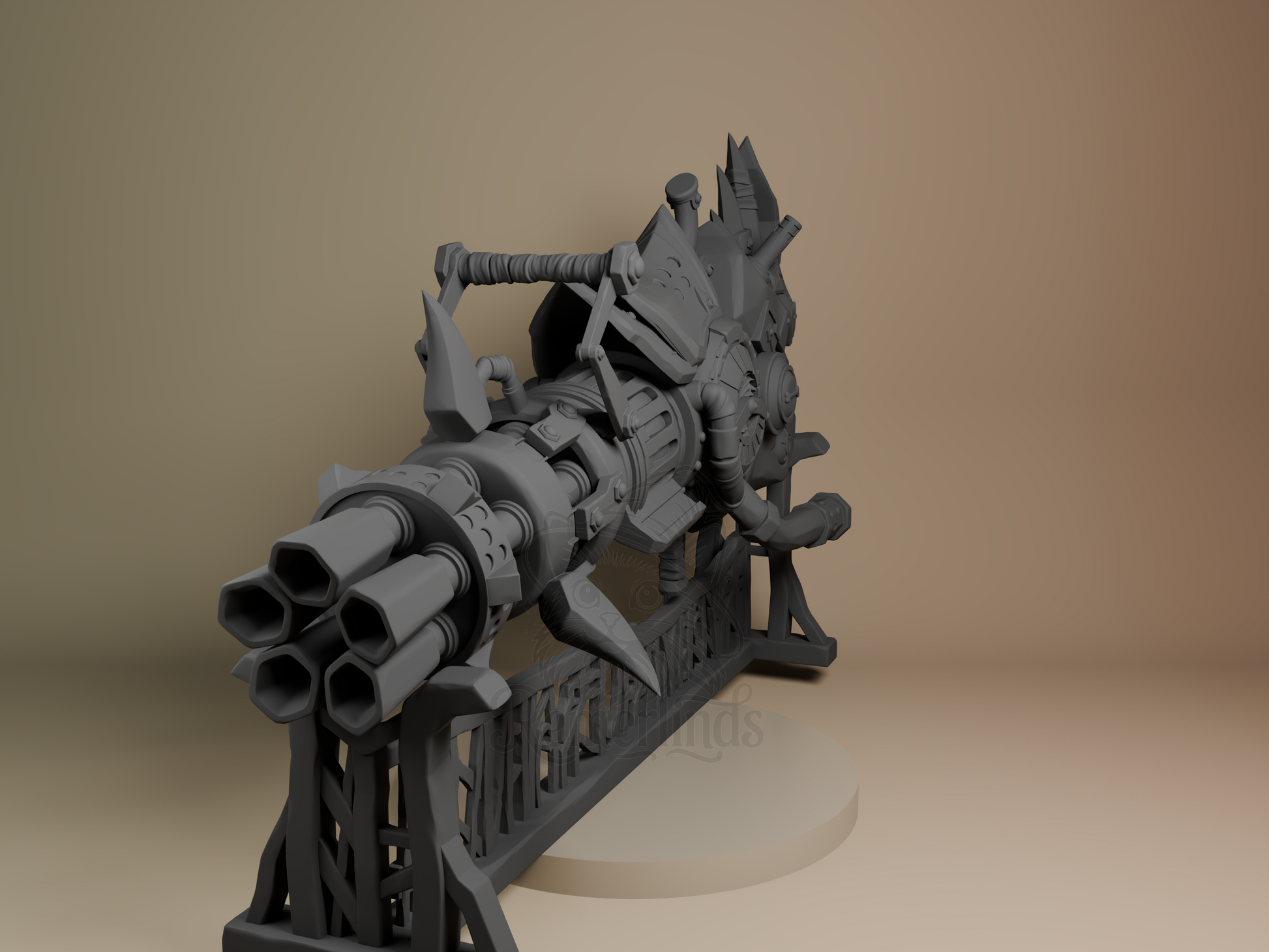 Jinx’s Rhino Gun – Arcane (Figurine by Bulkamancer) – 3D printed resin figure
