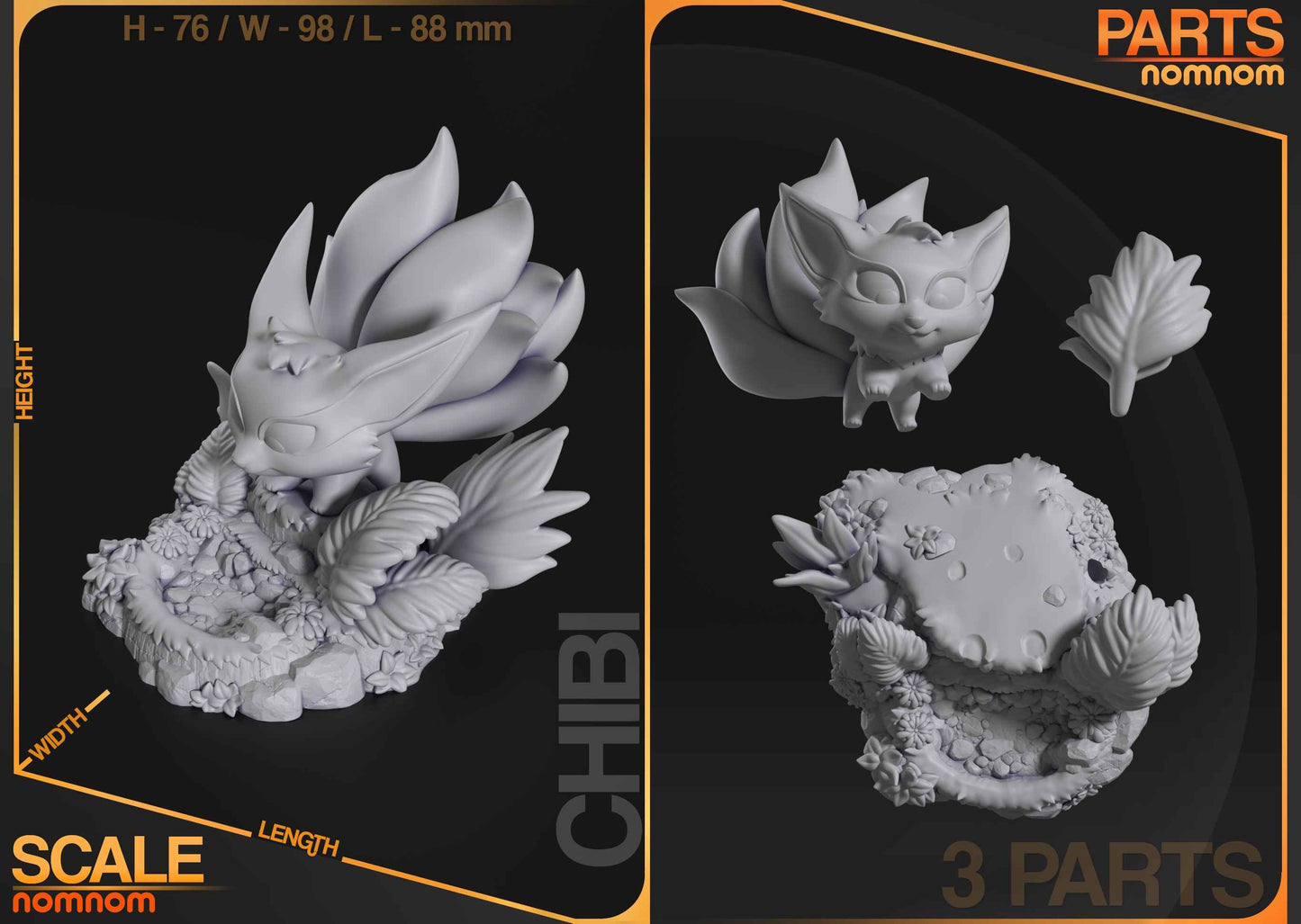 Chibi – Kuruma (Chibi by Nomnom Figures) – 3D printed resin figure