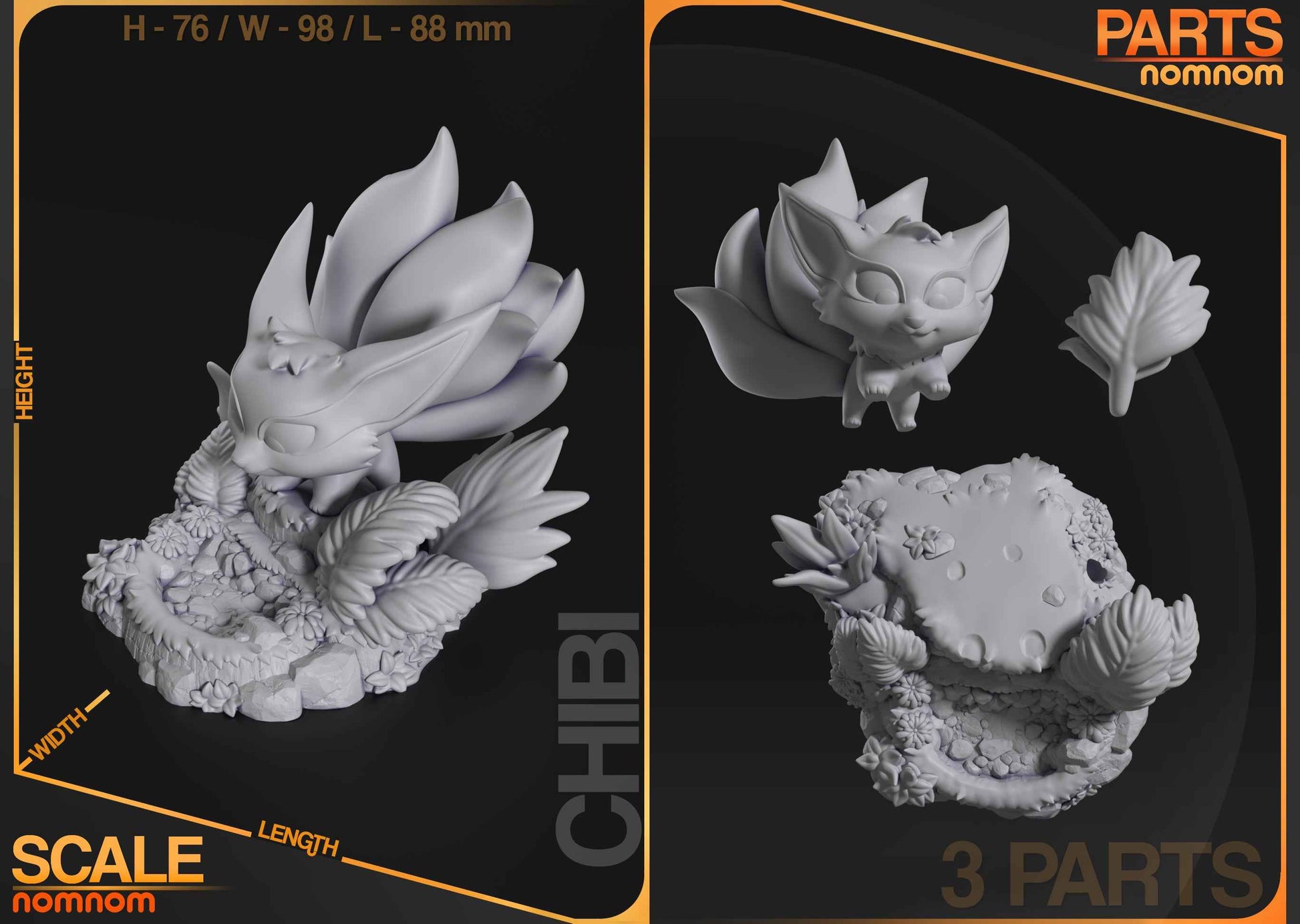 Chibi – Kuruma (Chibi by Nomnom Figures) – 3D printed resin figure