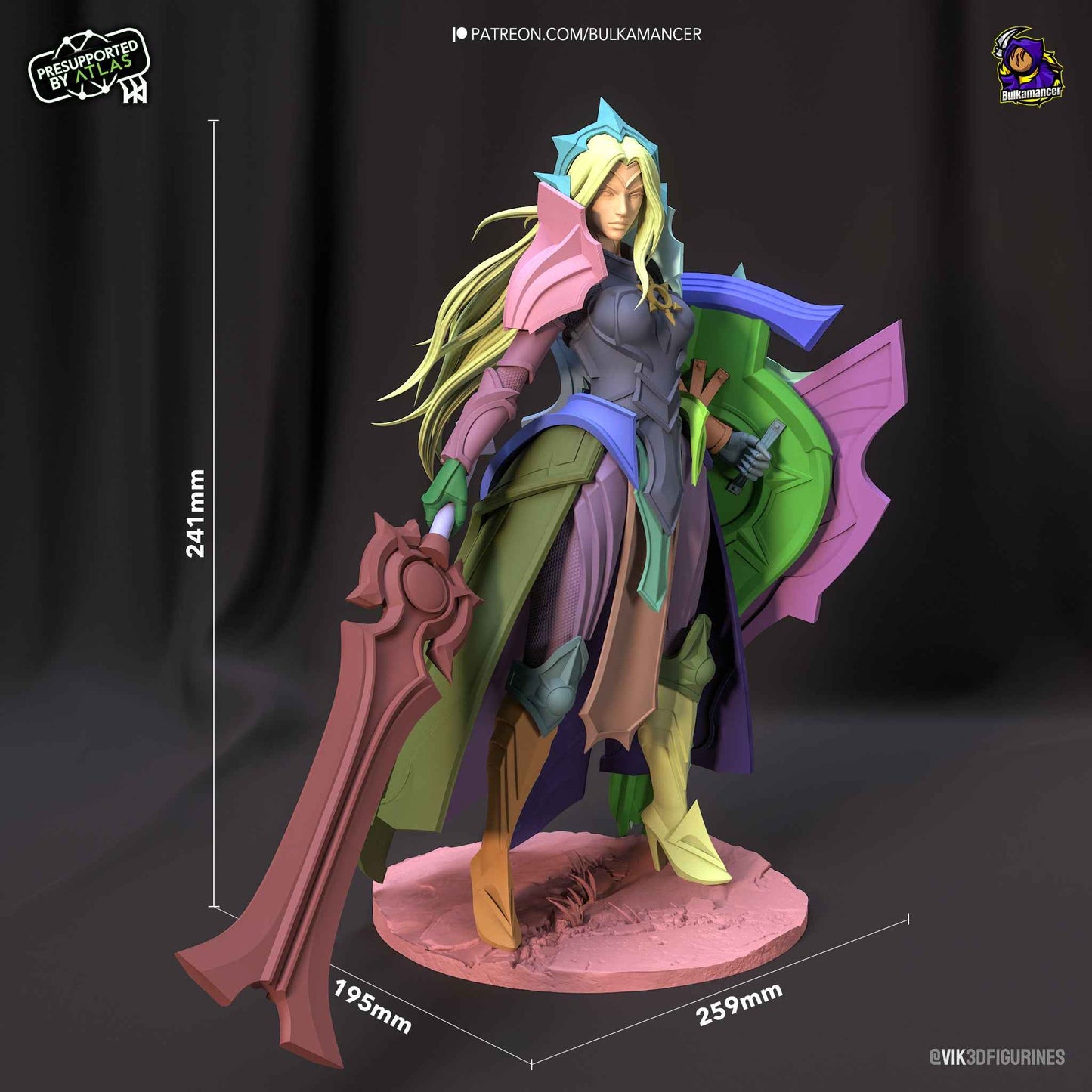 Leona – League of Legends (Figurine by Bulkamancer) – 3D printed resin figure