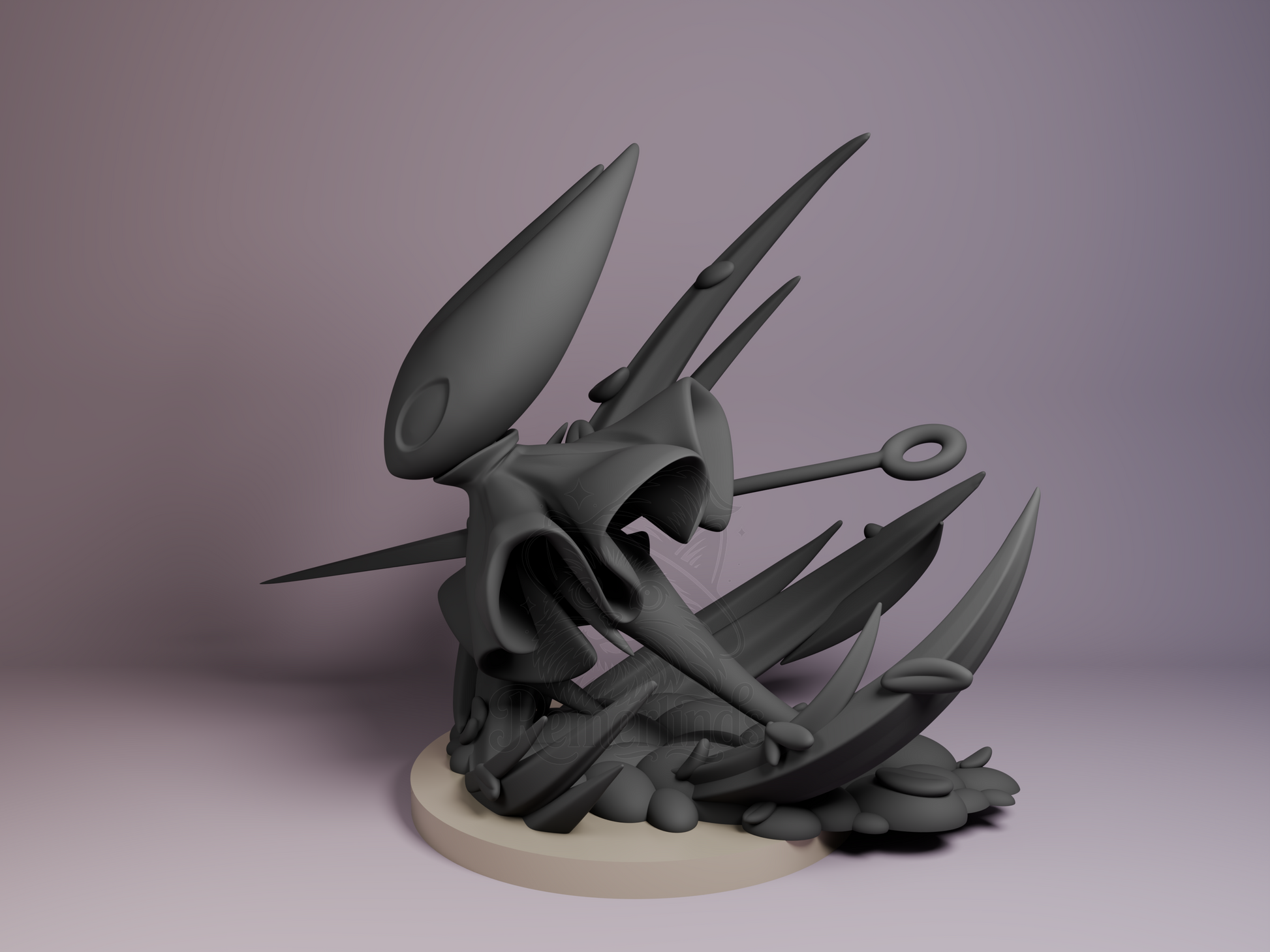 Chibi Hornet – Hollow Knight (Chibi by Bulkamancer) – 3D printed resin figure