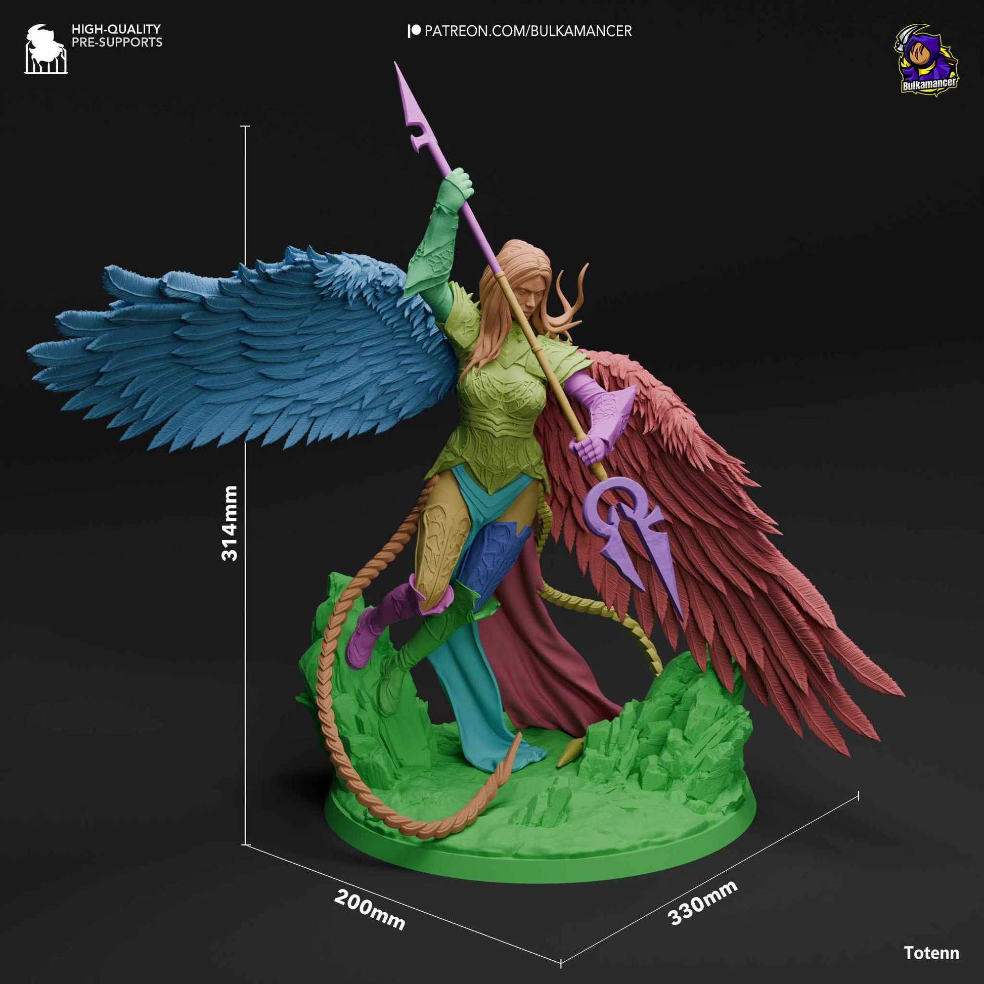 Avacyn the Purifier – Magic: The Gathering (Figurine by Bulkamancer) – 3D printed resin figure