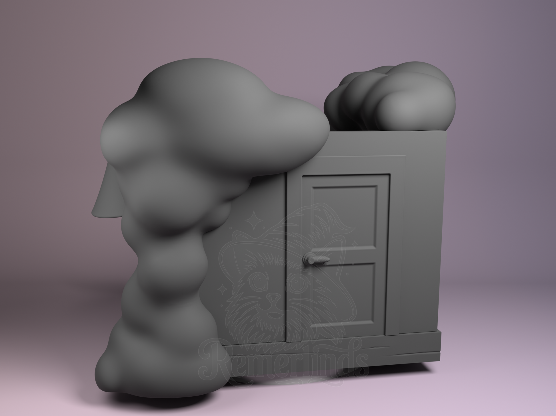 Chibi This Is Fine – Meme (Chibi by Nomnom Figures) – 3D printed resin figure