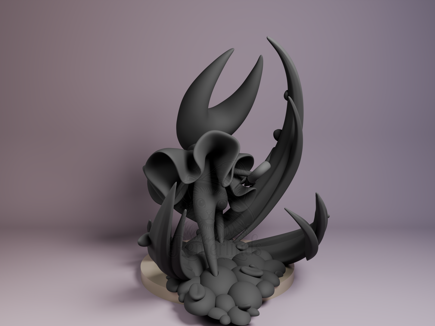 Chibi Hornet – Hollow Knight (Chibi by Bulkamancer) – 3D printed resin figure