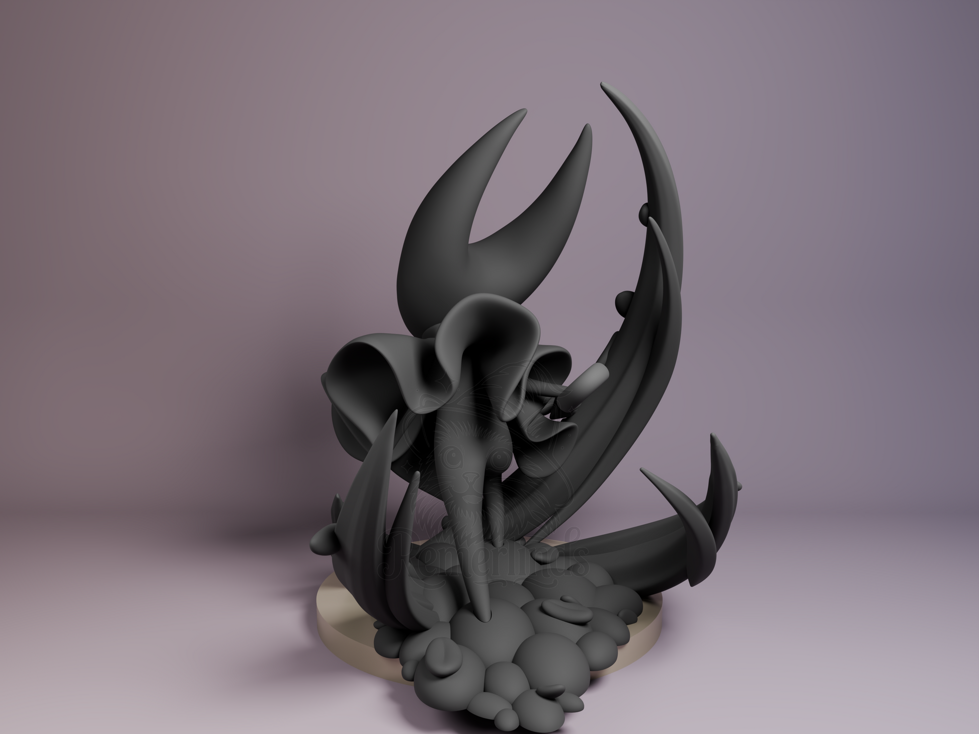 Chibi Hornet – Hollow Knight (Chibi by Bulkamancer) – 3D printed resin figure