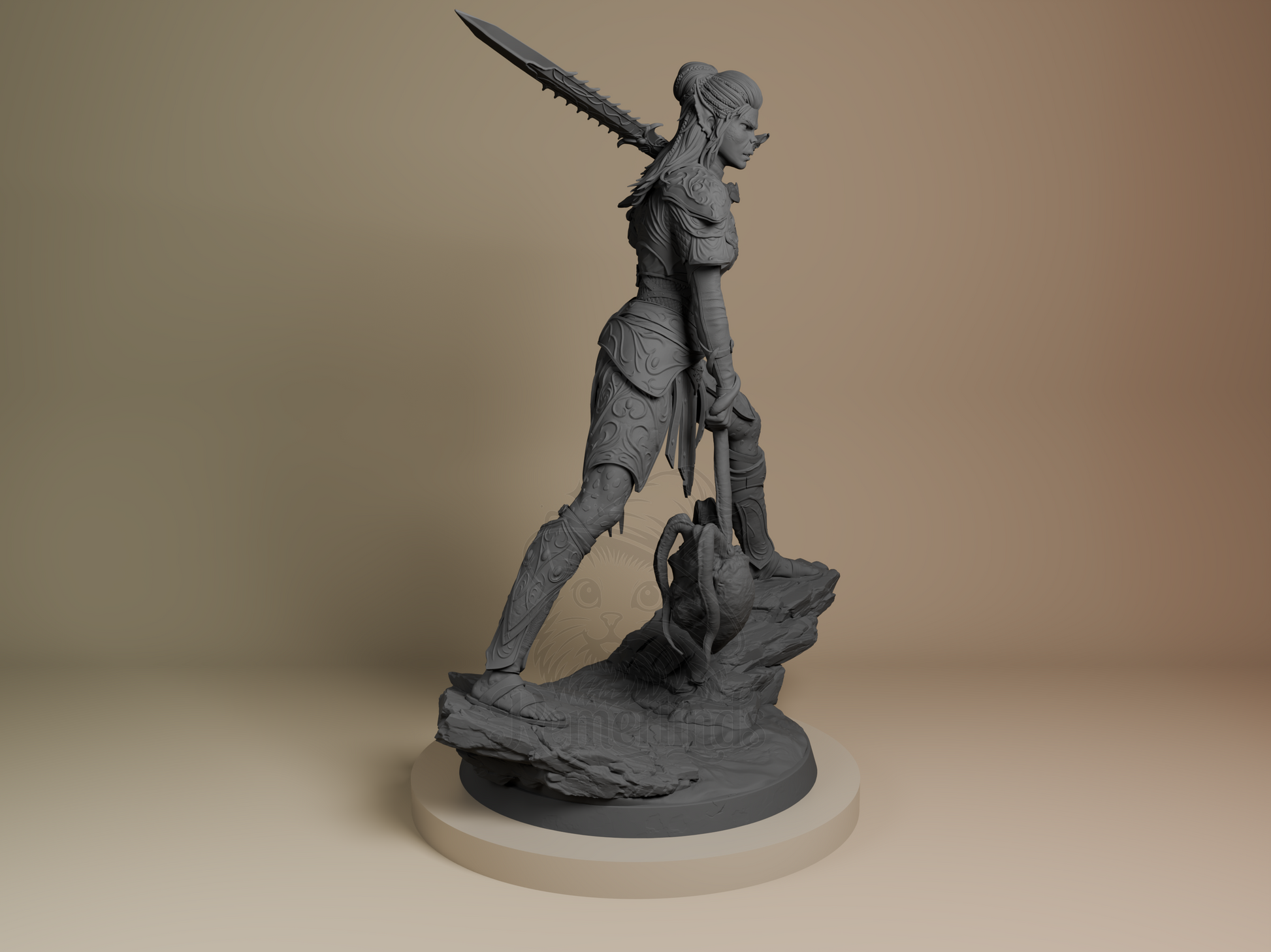 Lae’zel – Baldur’s Gate (Figurine by Bulkamancer) – 3D printed resin figure